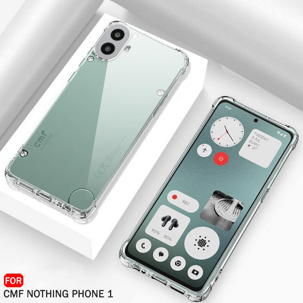 Cover til Nothing CMF Phone 1, Techsuit, Stødabsorberende Klar, Transparent