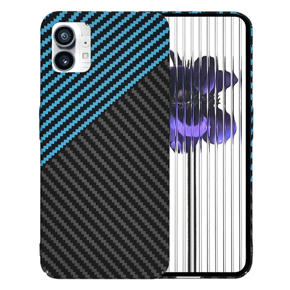 Cover til Nothing Phone (1), Techsuit, Carbonite FiberShell, Sort Bleu