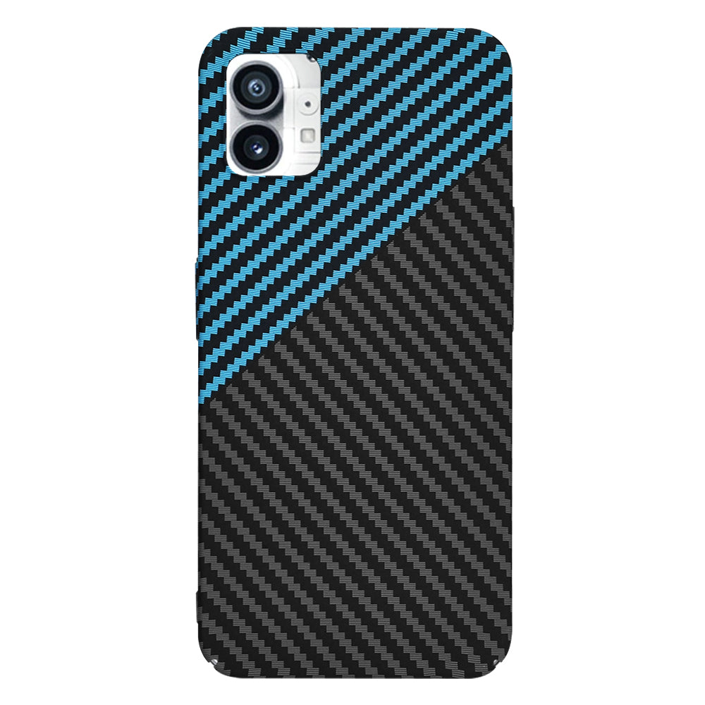 Cover til Nothing Phone (1), Techsuit, Carbonite FiberShell, Sort Bleu