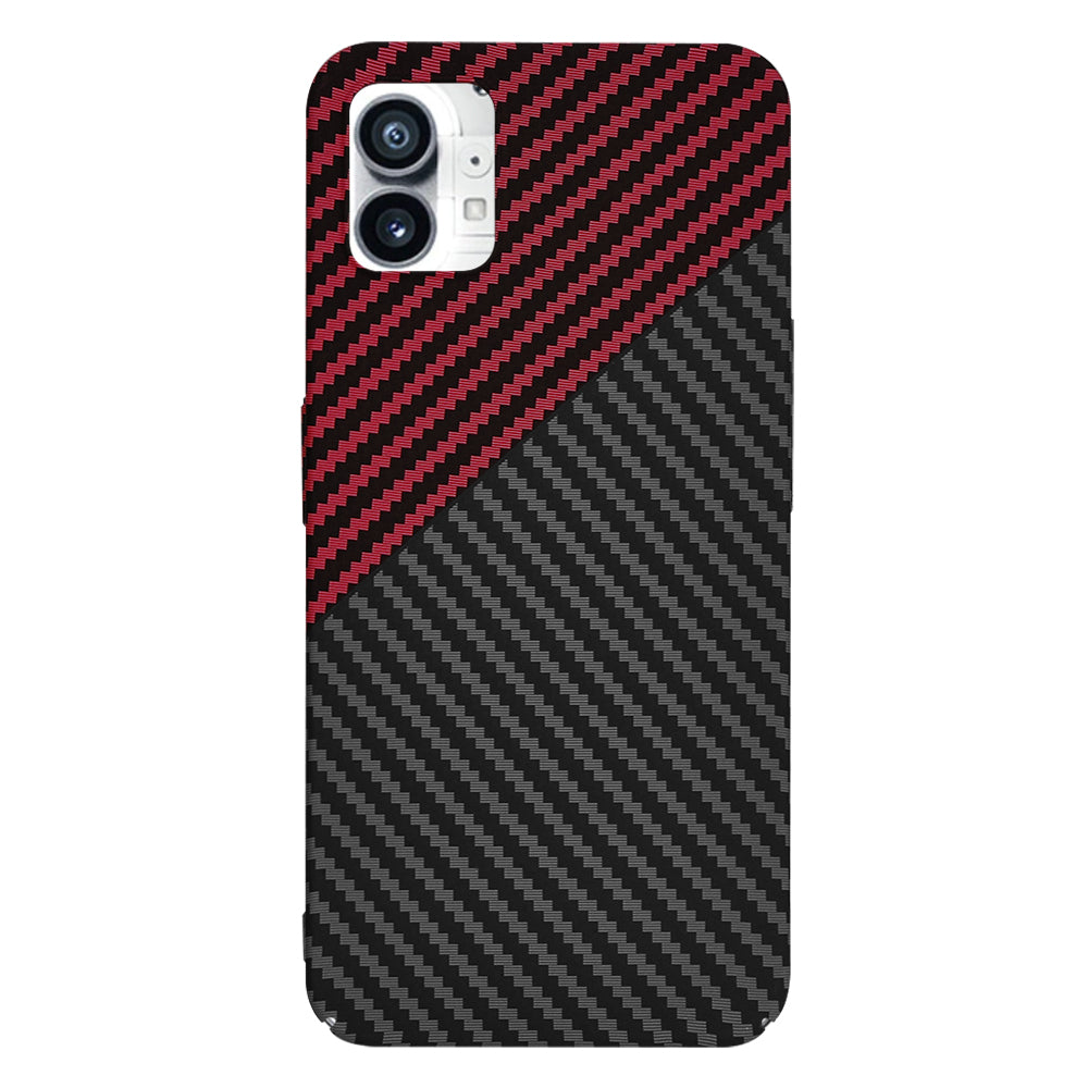 Cover til Nothing Phone (1), Techsuit, Carbonite FiberShell, Sort Rød