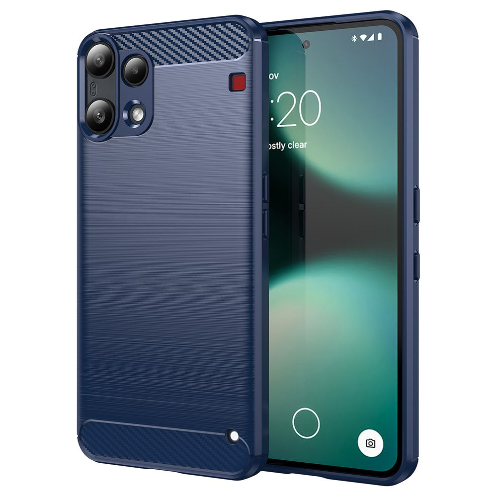 Etui til Nothing Phone (3a) Lite, Techsuit, Carbon, Blå