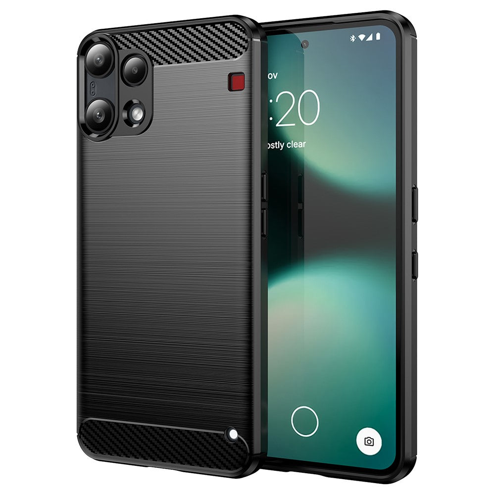 Etui til Nothing Phone (3a) Lite, Techsuit, Carbon, Sort