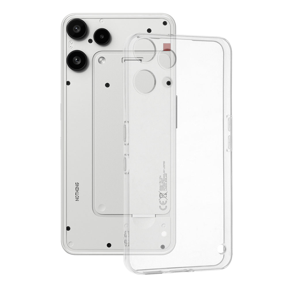 Etui til Nothing Phone (3a) Lite, Techsuit, Klar, Gennemsigtig