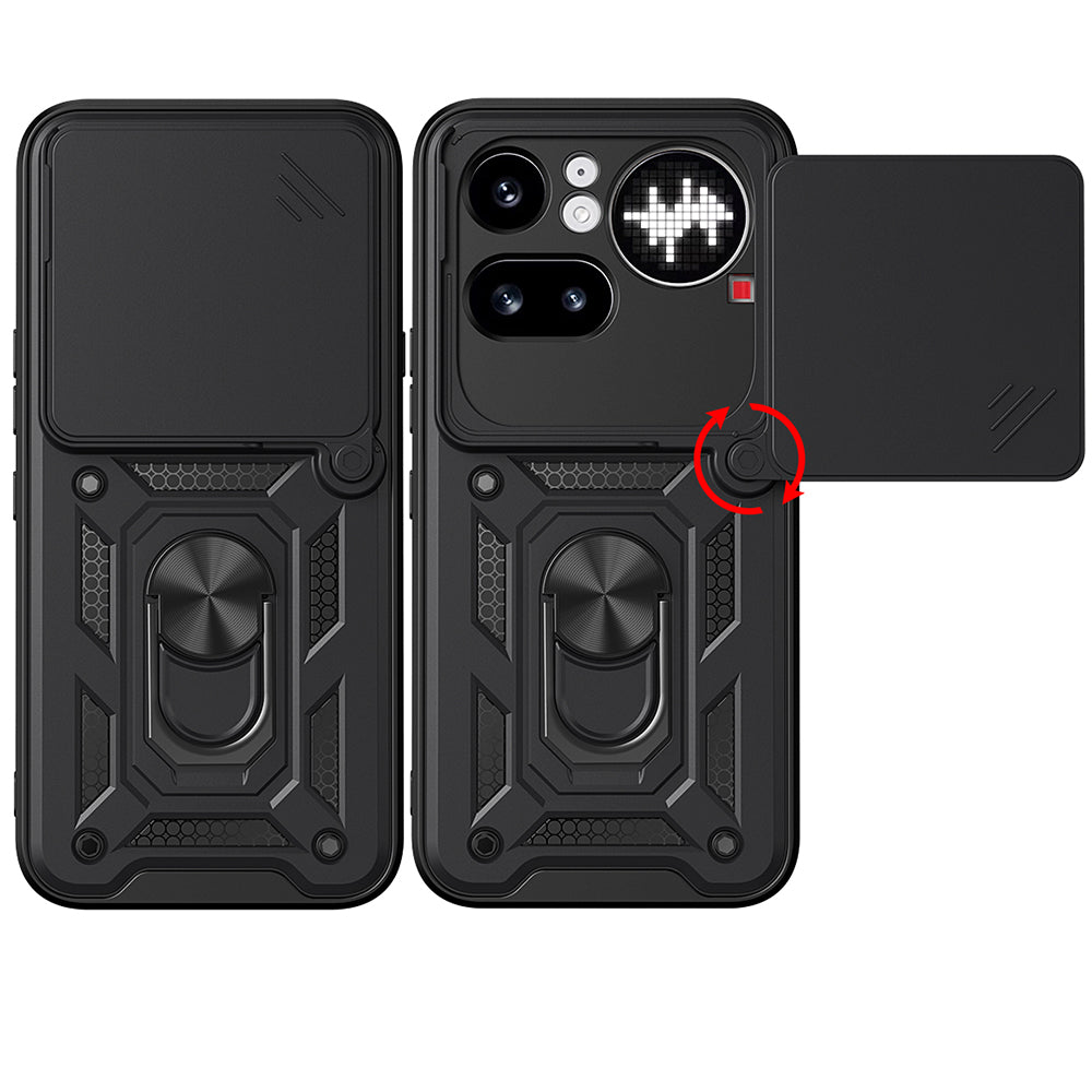 Etui til Nothing Phone (4a) Pro, Techsuit, CamShield, Sort