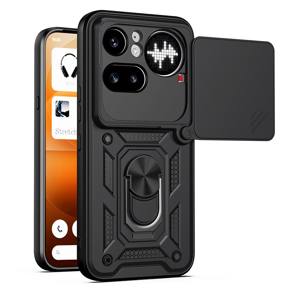 Etui til Nothing Phone (4a) Pro, Techsuit, CamShield, Sort