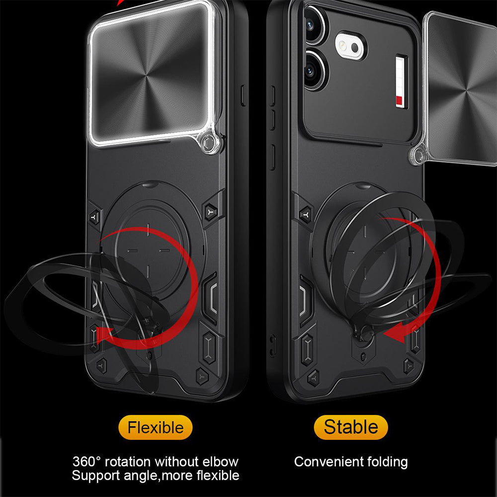Cover til Nothing Phone (4b), Techsuit, CamGuard Pro, Sort