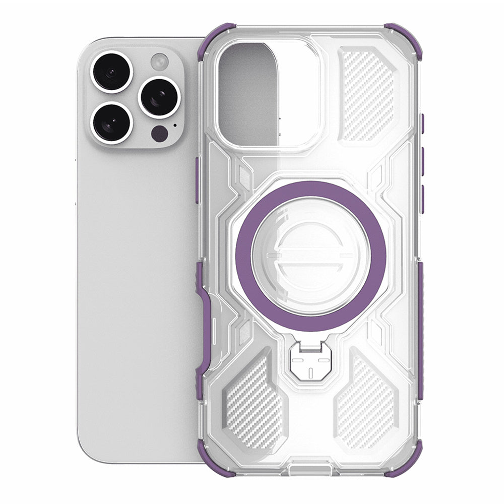 Etui til OnePlus 15, Techsuit, Carbon Shield Pro, Lilla