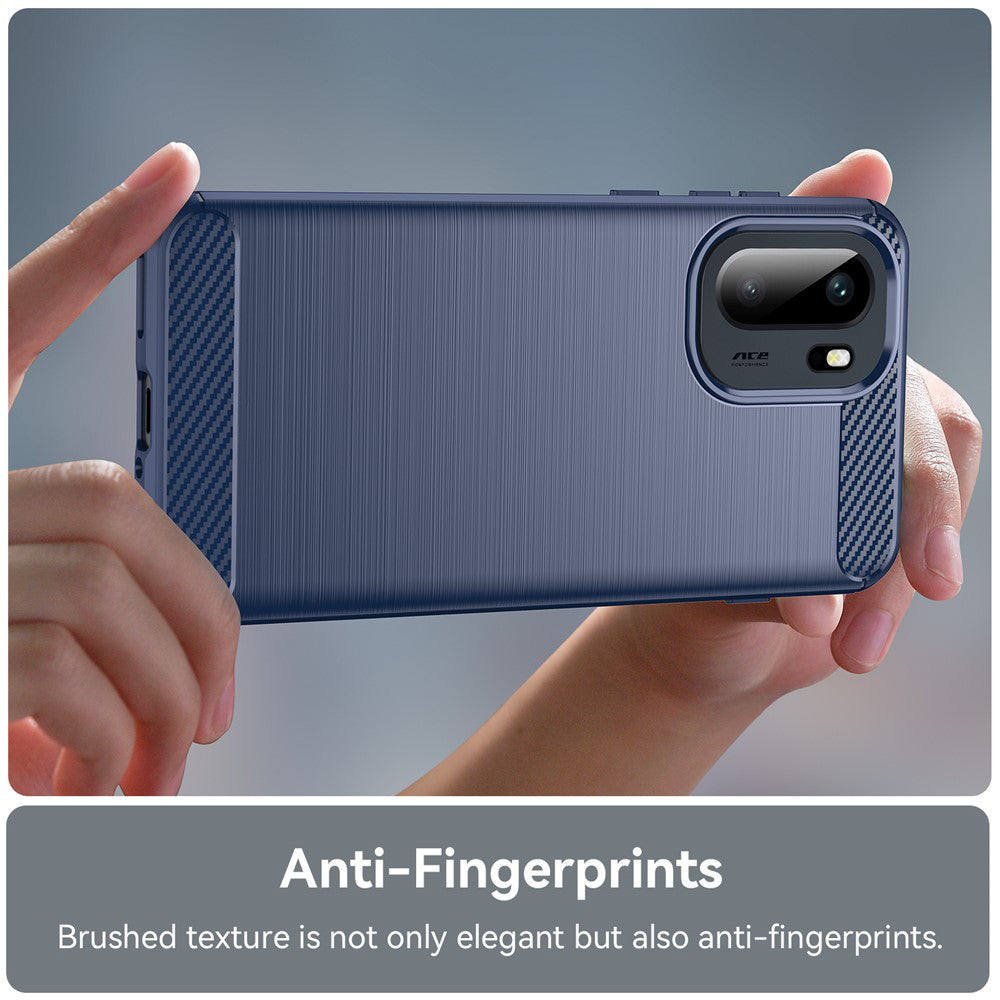 Etui til OnePlus 15R, Techsuit, Carbon, Blå