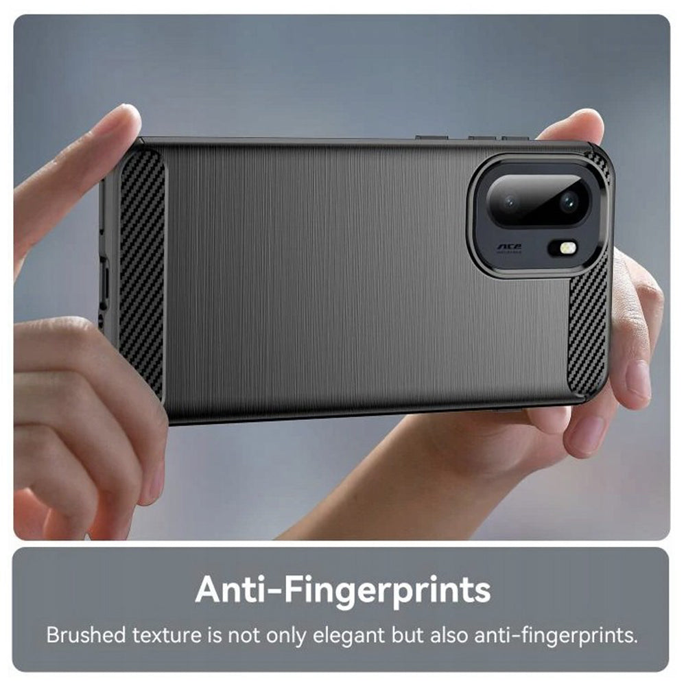 Etui til OnePlus 15R, Techsuit, Carbon, Sort