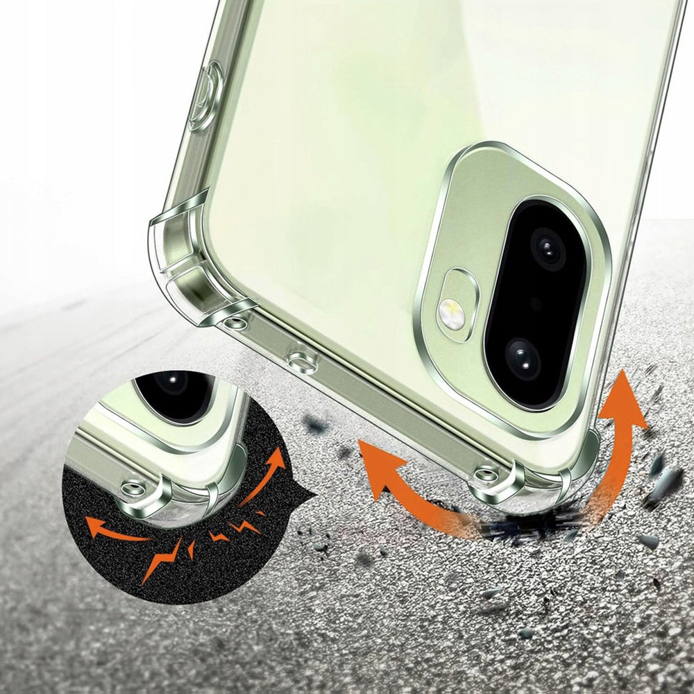 Etui til OnePlus 15R, Techsuit, Shockproof Clear, Gennemsigtig