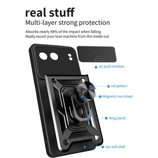 Cover til OnePlus Nord 4, Techsuit, CamShield, Blå