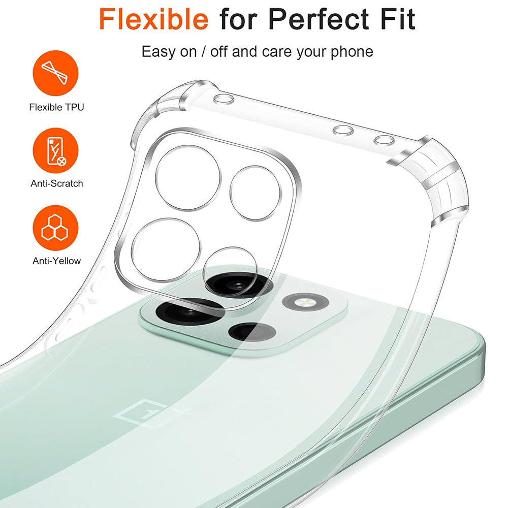 Case for OnePlus Nord 6, Techsuit, Shockproof Clear, Transparent