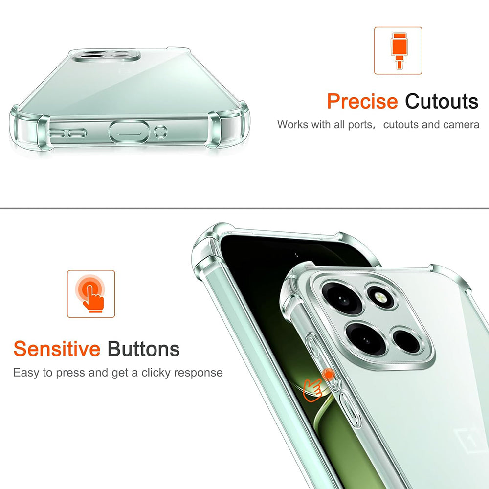 Case for OnePlus Nord 6, Techsuit, Shockproof Clear, Transparent