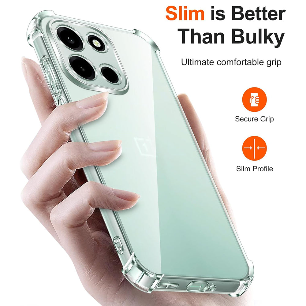 Case for OnePlus Nord 6, Techsuit, Shockproof Clear, Transparent