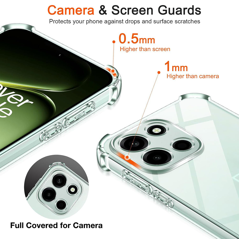 Case for OnePlus Nord 6, Techsuit, Shockproof Clear, Transparent