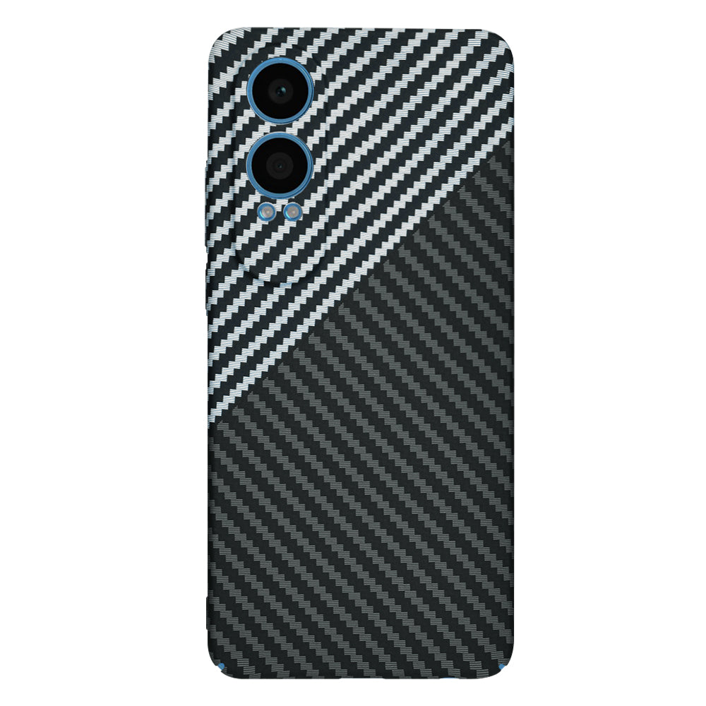 Cover til OnePlus Nord CE4 Lite, Techsuit, Carbonite FiberShell, Sort Grå