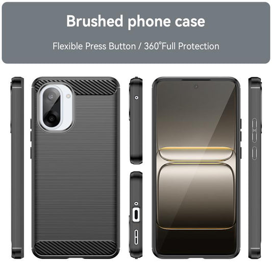 Cover til OnePlus Nord CE5, Techsuit, Carbon, Sort