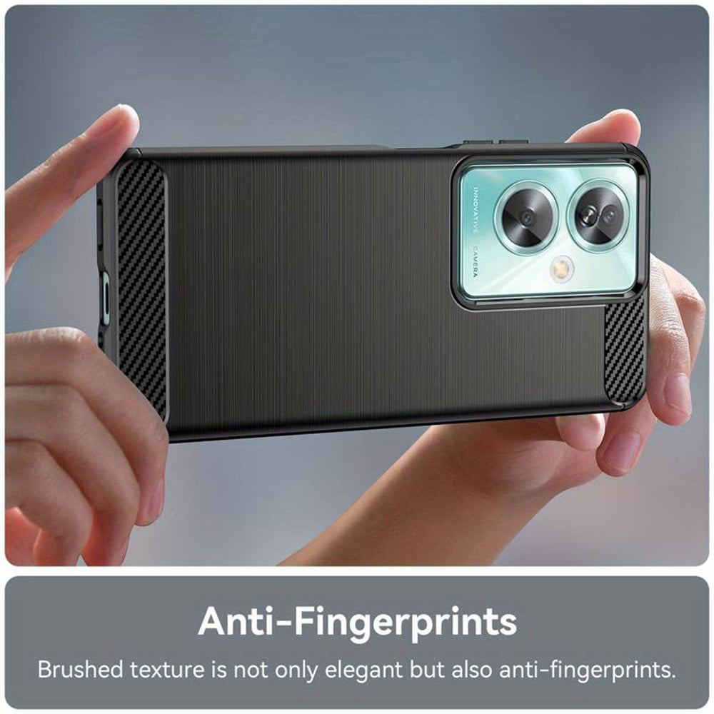 Cover til OnePlus Nord N30 SE / Oppo A79, Techsuit, Carbon, Sort