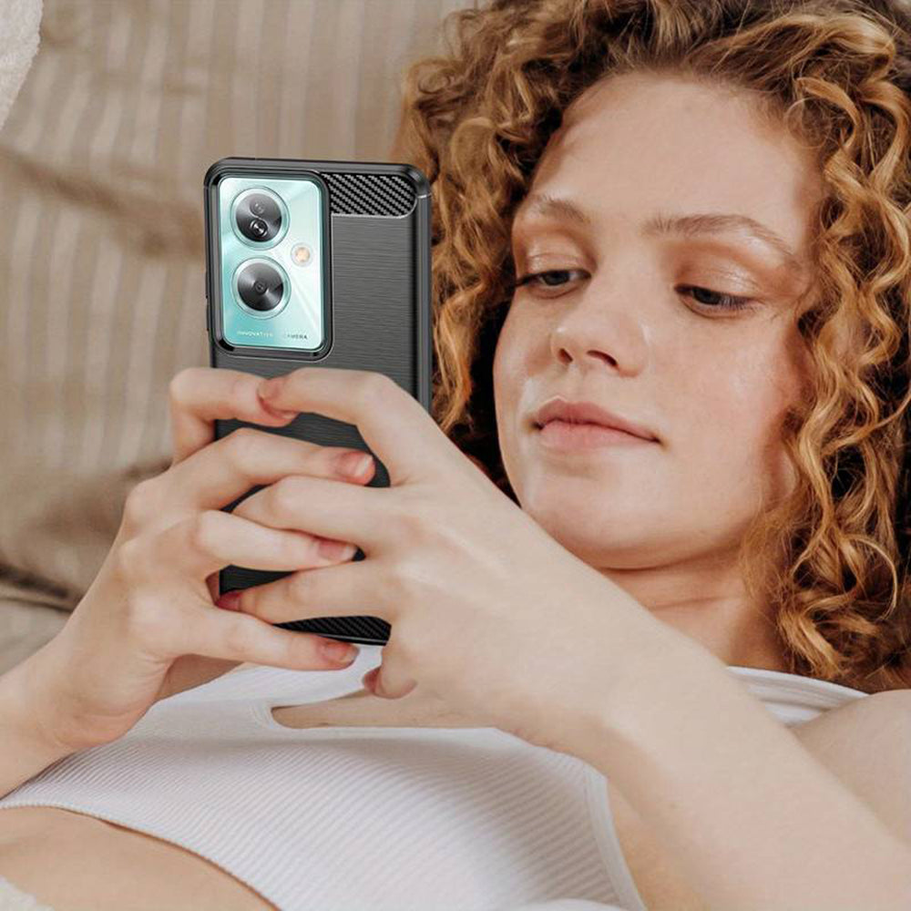 Cover til OnePlus Nord N30 SE / Oppo A79, Techsuit, Carbon, Sort