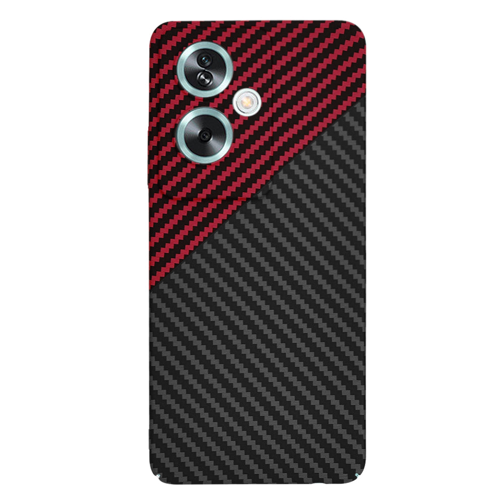 Cover til OnePlus Nord N30 SE / Oppo A79, Techsuit, Carbonite FiberShell, Sort Rød