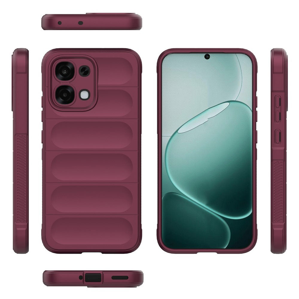 Cover til Oppo A6 Pro 5G / A6 Pro 4G, Techsuit, Magic Shield, Vinrød