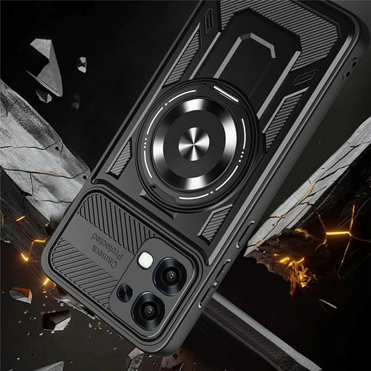 Cover til Oppo A6 Pro 5G / A6 Pro 4G, Techsuit, RuggedCam, Blå