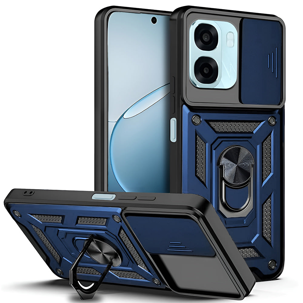 Etui til Oppo A6k 4G / A6x 4G / A6x, Techsuit, CamShield, Blå