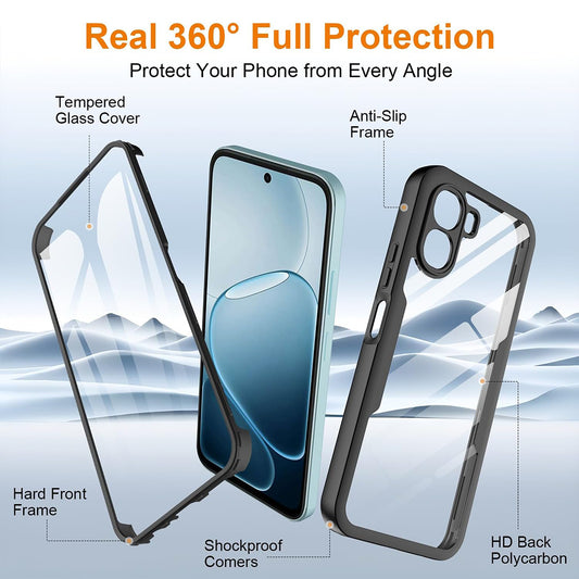 Cover til Oppo A6k 4G / A6x 4G / A6x, Techsuit, ColorVerse 360, Sort
