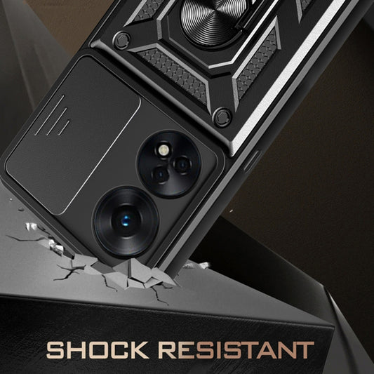 Cover til Oppo A78 4G, Techsuit, CamShield, Sort