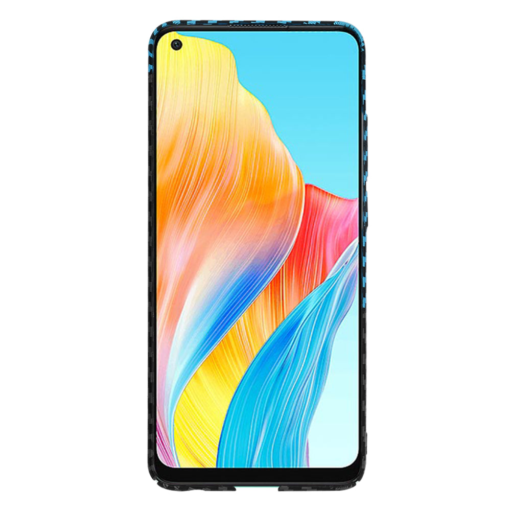 Cover til Oppo A78 4G, Techsuit, Carbonite FiberShell, Sort Bleu