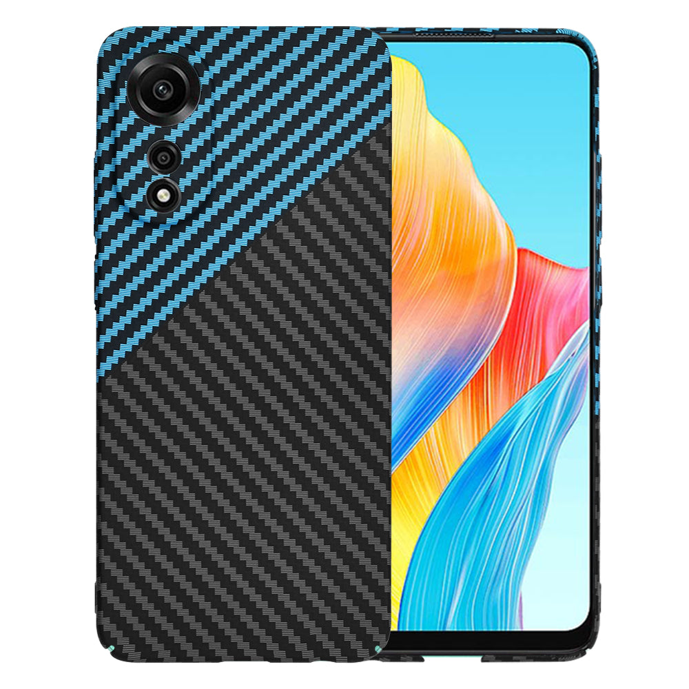 Cover til Oppo A78 4G, Techsuit, Carbonite FiberShell, Sort Bleu
