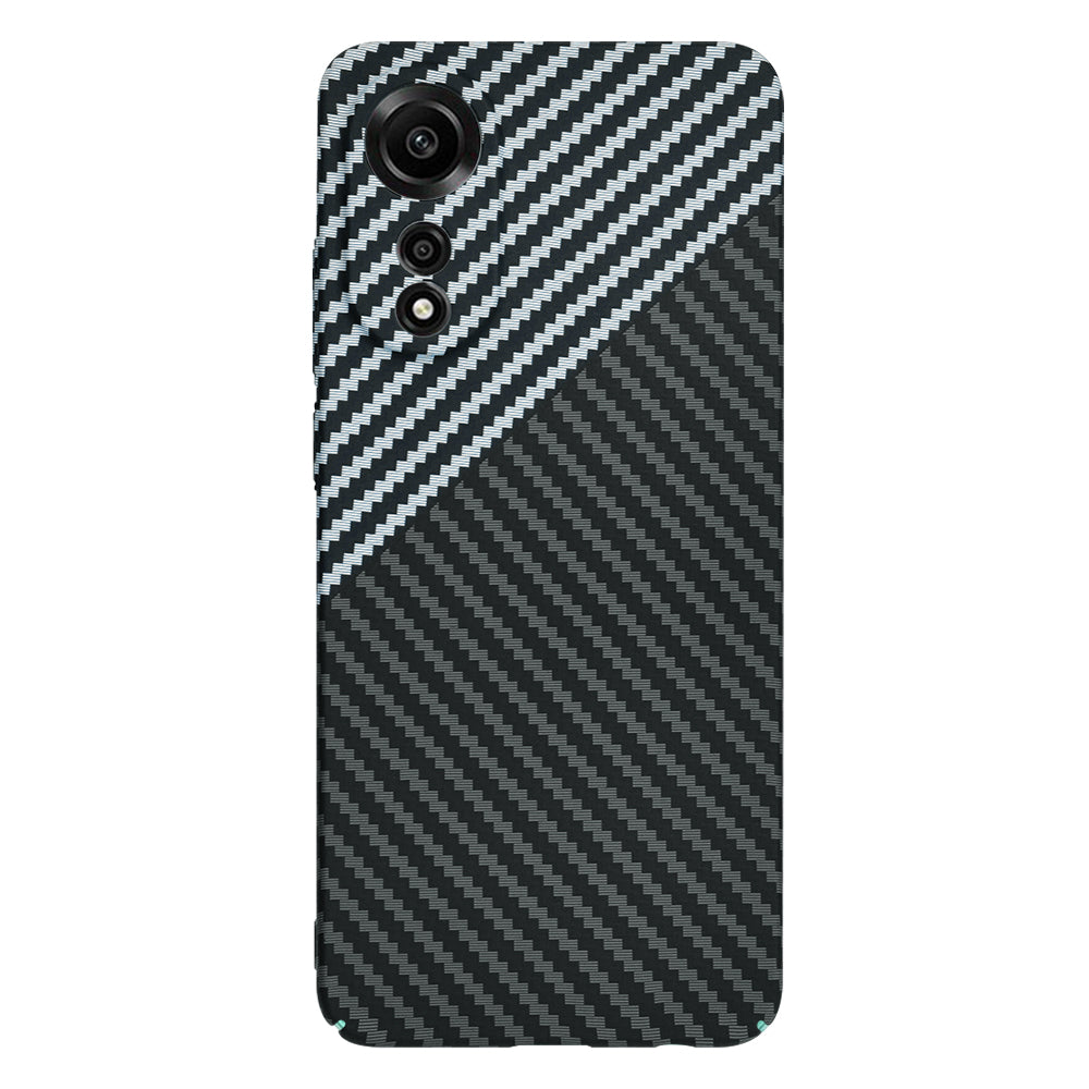 Cover til Oppo A78 4G, Techsuit, Carbonite FiberShell, Sort Grå