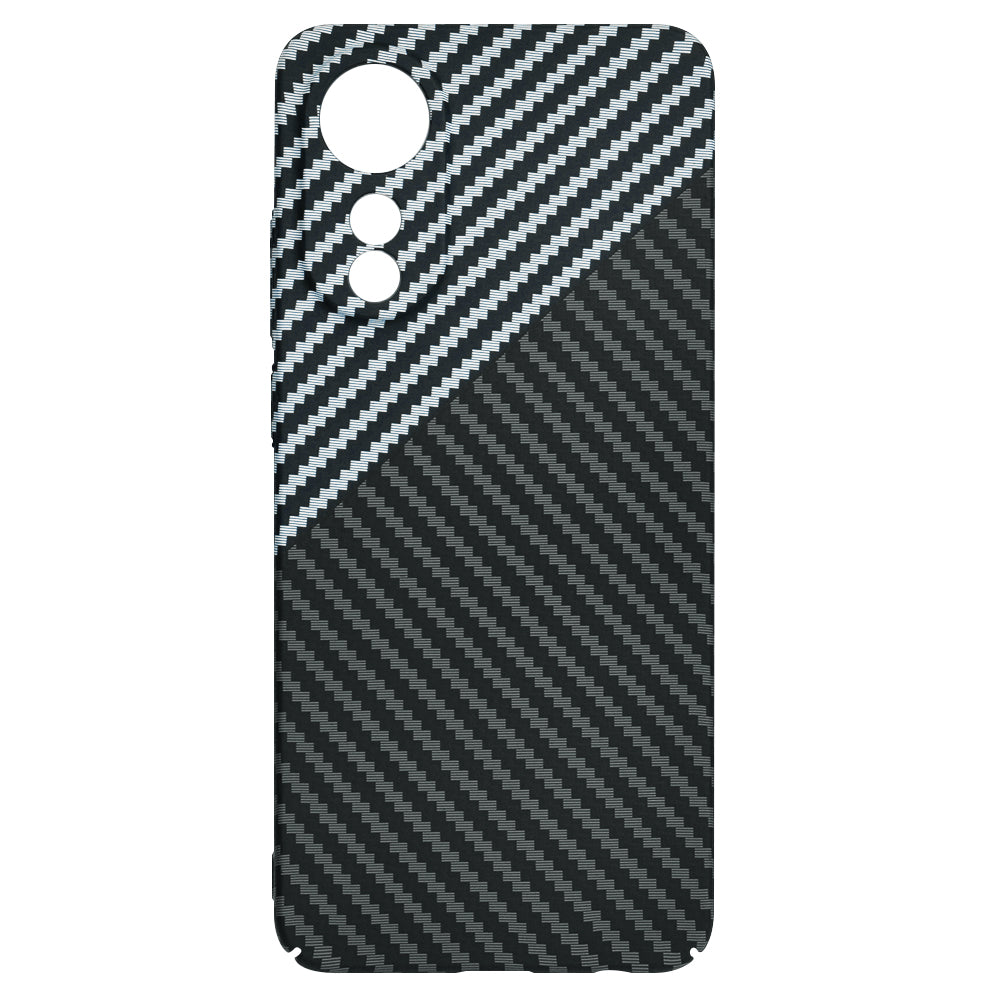 Cover til Oppo A78 4G, Techsuit, Carbonite FiberShell, Sort Grå