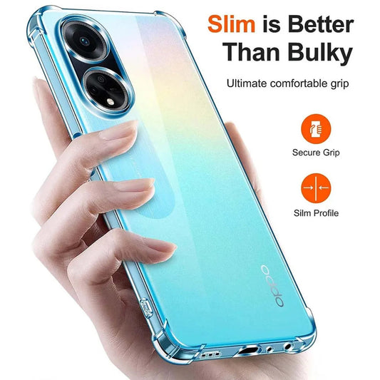 Cover til Oppo A98, Techsuit, Stødabsorberende Klar, Transparent