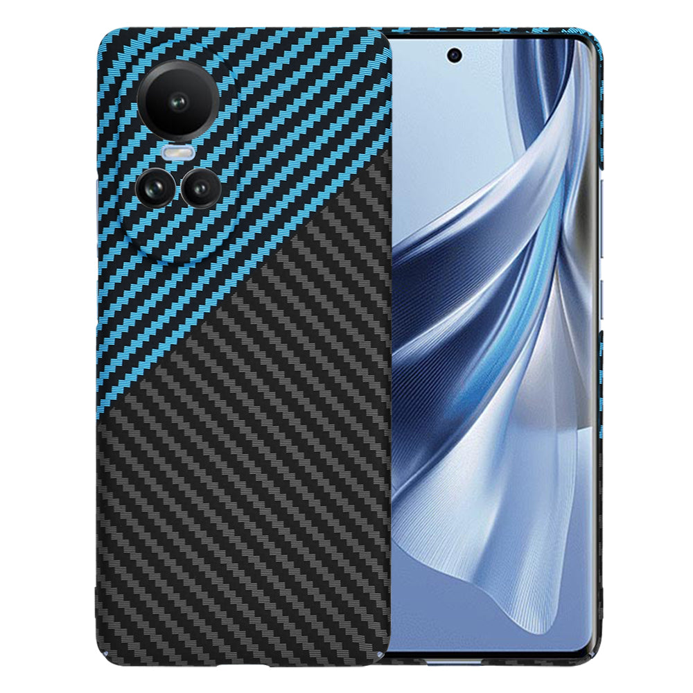 Cover til Oppo Reno10 / Reno10 Pro, Techsuit, Carbonite FiberShell, Sort Bleu