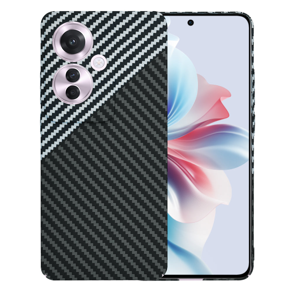 Cover til Oppo Reno11 F, Techsuit, Carbonite FiberShell, Sort Grå