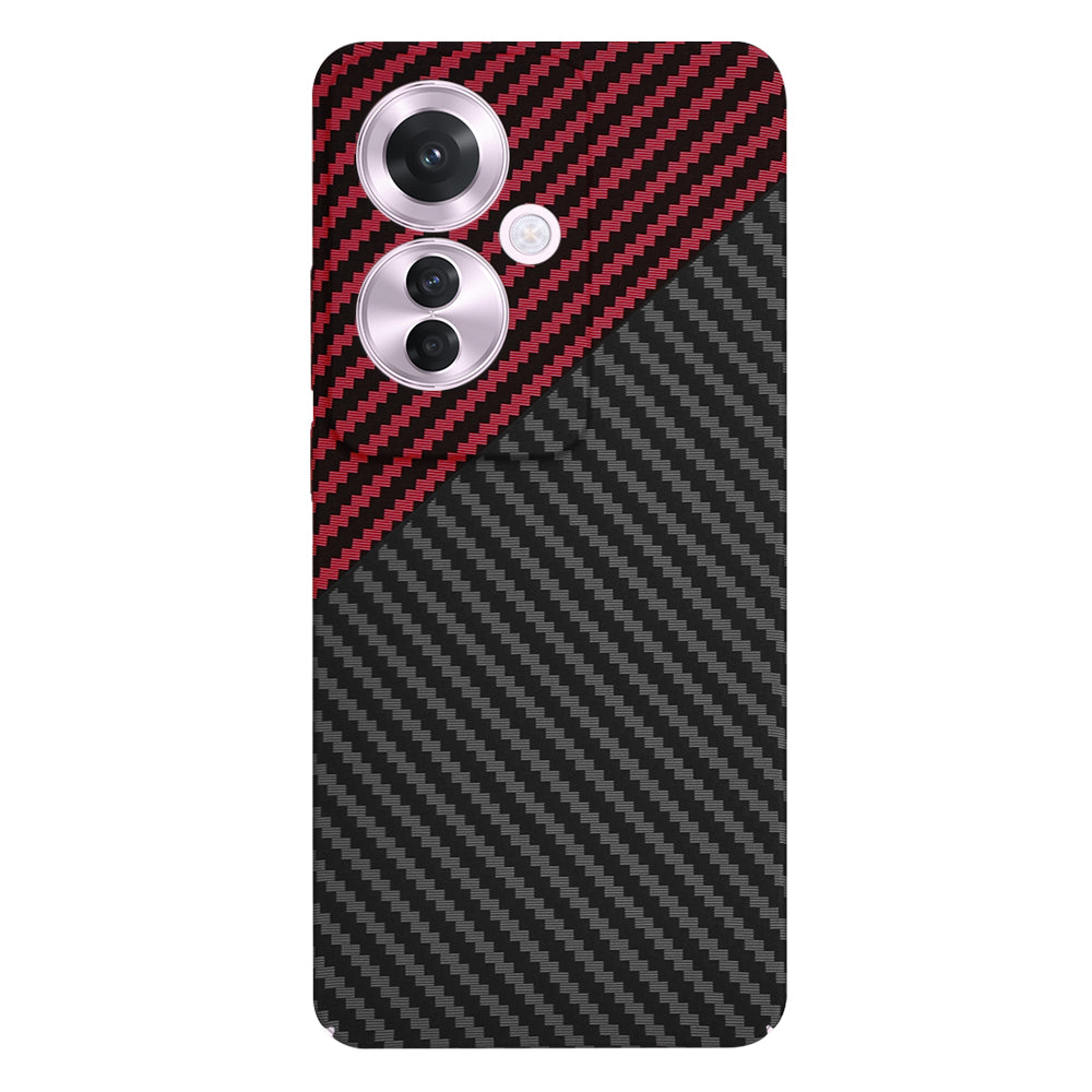 Cover til Oppo Reno11 F, Techsuit, Carbonite FiberShell, Sort Rød