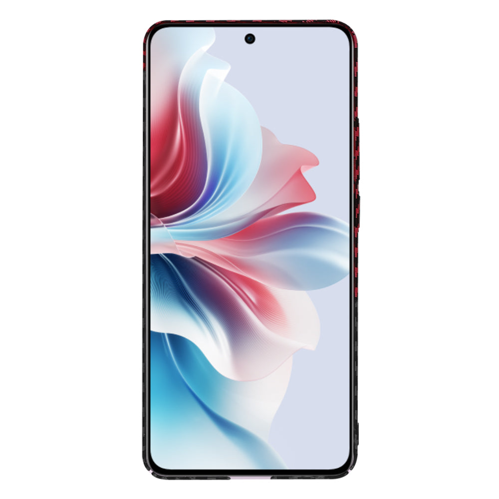 Cover til Oppo Reno11 F, Techsuit, Carbonite FiberShell, Sort Rød