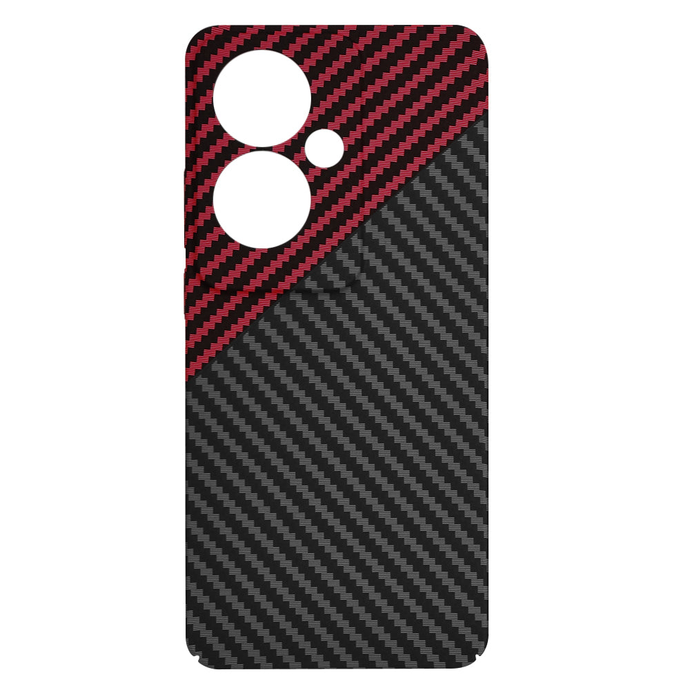Cover til Oppo Reno11 F, Techsuit, Carbonite FiberShell, Sort Rød
