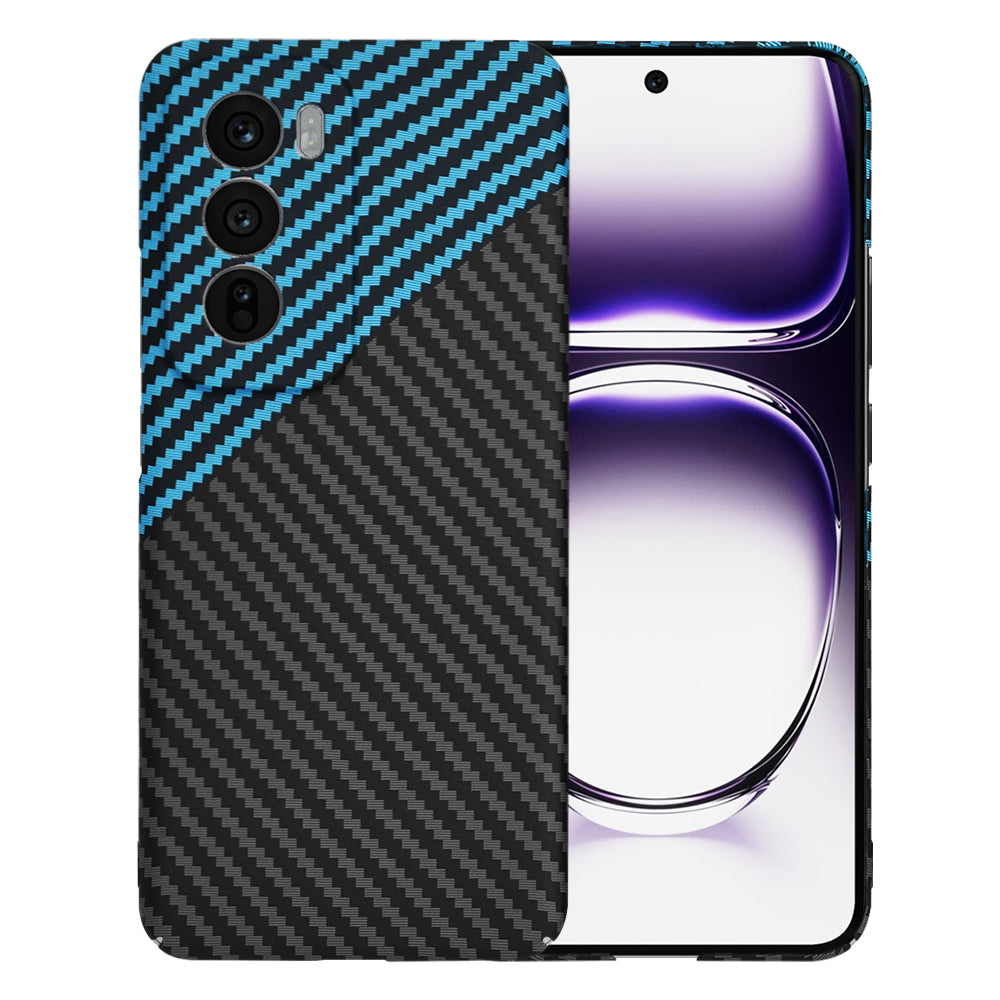 Cover til Oppo Reno12, Techsuit, Carbonite FiberShell, Sort Blå