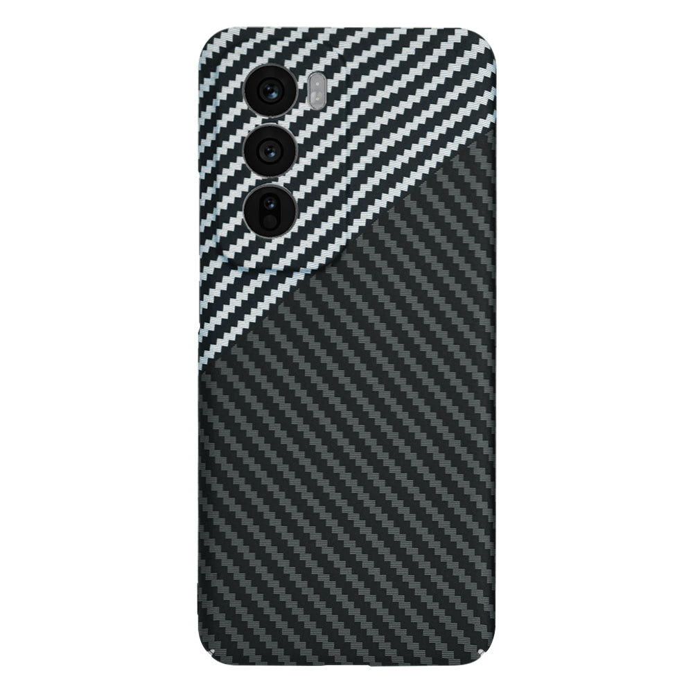 Cover til Oppo Reno12, Techsuit, Carbonite FiberShell, Sort Grå