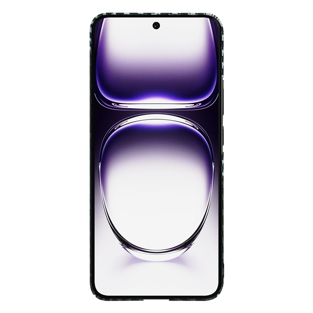 Cover til Oppo Reno12, Techsuit, Carbonite FiberShell, Sort Grå