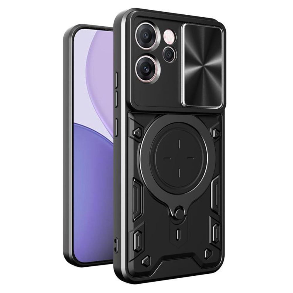 Case for Oppo Reno14 FS 5G / Reno14 F, Techsuit, CamGuard Pro, Black