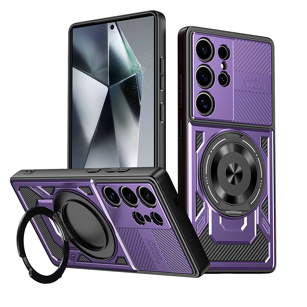 Case for Oppo Reno14 FS 5G / Reno14 F, Techsuit, RuggedCam, Purple