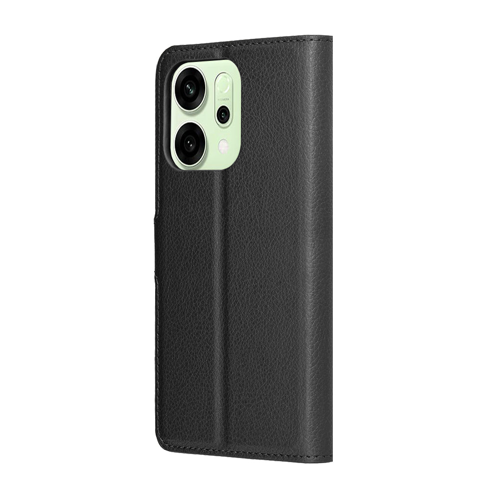 Etui til Oppo Reno14, Techsuit, Leather Folio, Sort