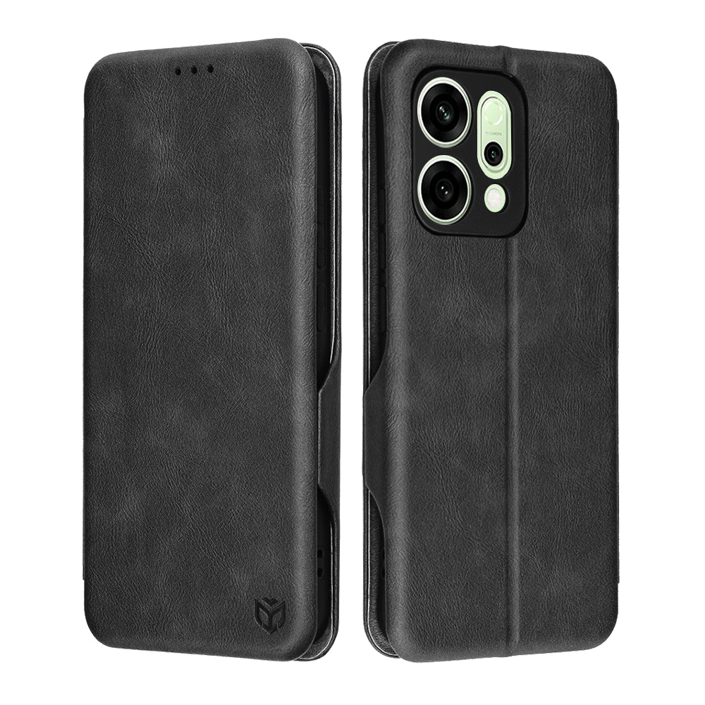 Etui til Oppo Reno14, Techsuit, Safe Wallet Plus, Sort