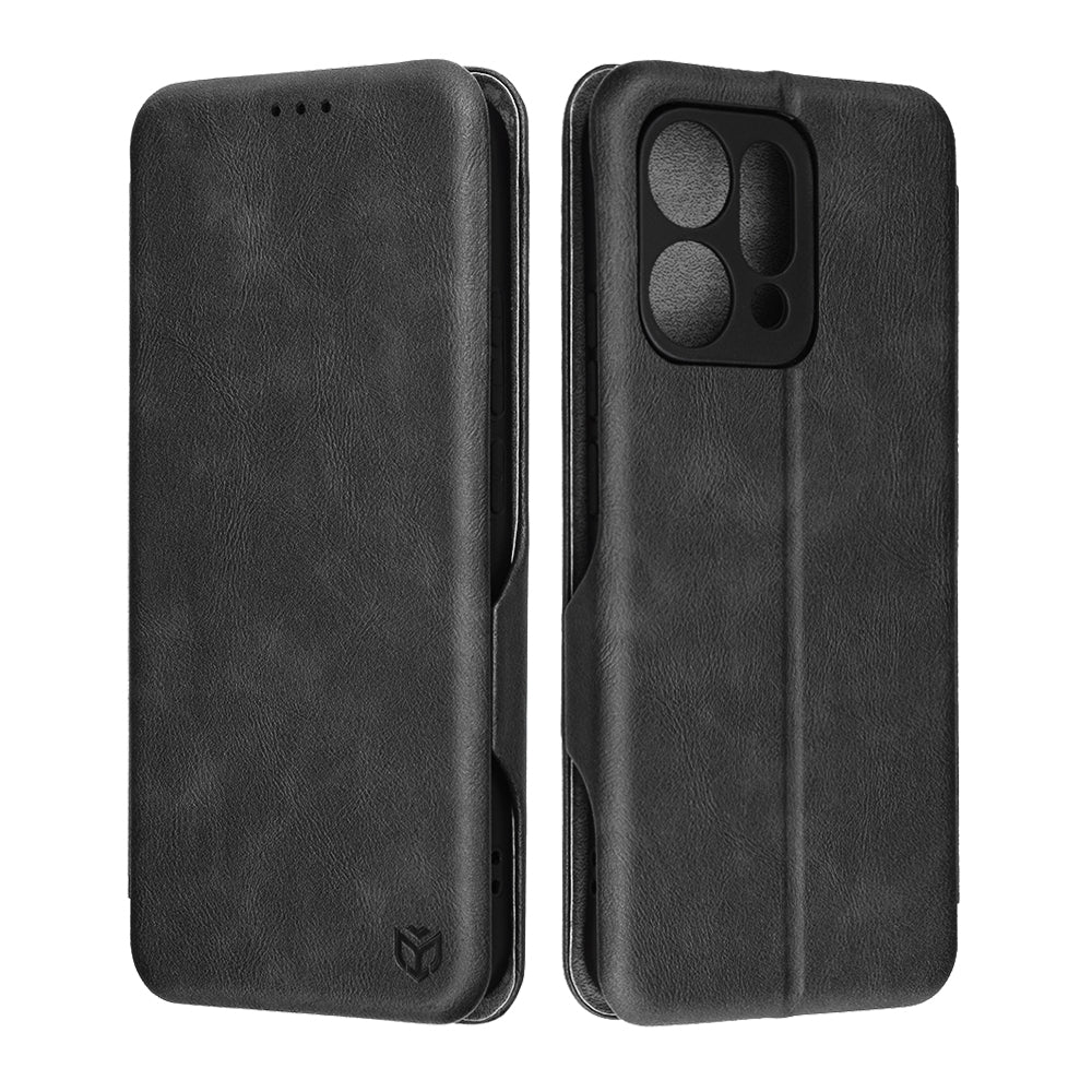Etui til Oppo Reno14, Techsuit, Safe Wallet Plus, Sort