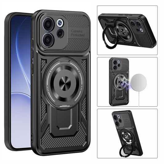 Cover til Oppo Reno15 FS / Reno15 F, Techsuit, RuggedCam, Grå
