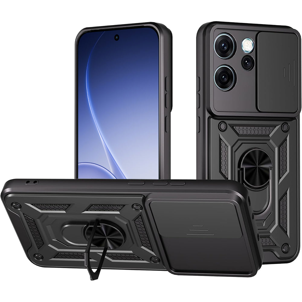 Etui til Oppo Reno15 Pro, Techsuit, CamShield, Sort