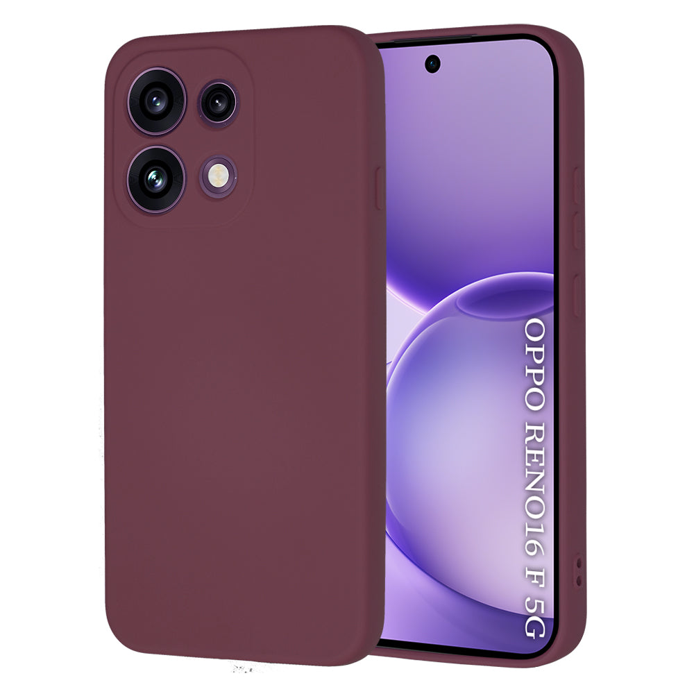Cover til Oppo Reno16 F / Reno16 FS, Techsuit, SoftFlex, Vinrød